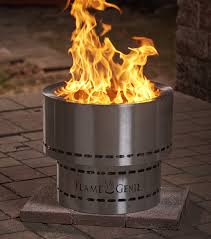 Flame Genie Wood Pellet Fire Pit -19 Stainless Steel | Edmonton Smokers  and BBQ Supply
